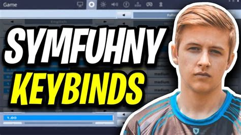 symfuhny fortnite settings  keybinds fortnite pro