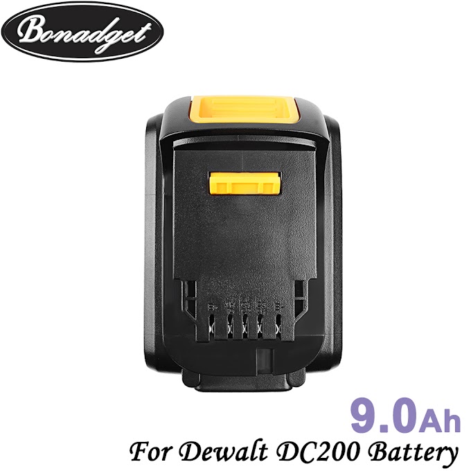 [Purchase] Bonadget 2Piece 9000mAh 20V Li-ion Battery For Dewalt DCB200 DCB180 DCB181 DCB182 DCB201 DCB204-2 Chargeable Power Tools Battery