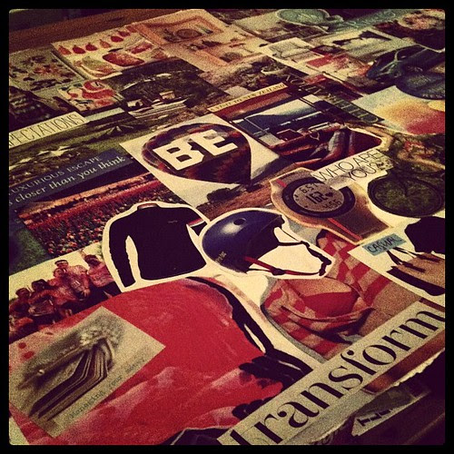 One vision board complete. Yay! All my dreams & hopes for 2013. Seems fitting to get it finished for a new year (even if it's the Chinese New Year).