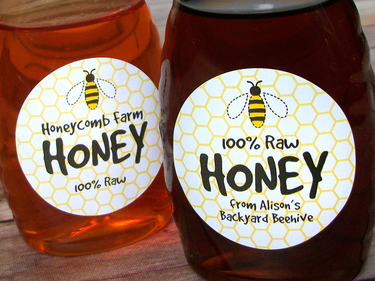 Custom Cute Honey Bee Labels