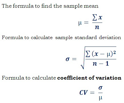 Cv Coefficient Of Variation How to calculate coefficient of variation?