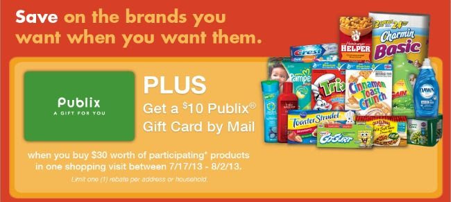 Running Out? Run In! rebate + Enter to win a $25 Publix Gift Card! #Giveaway