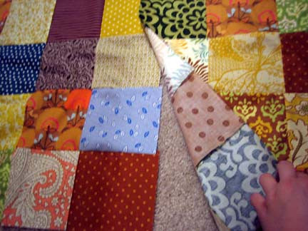 Sewing big peices together