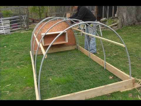 portable chicken co op tractor