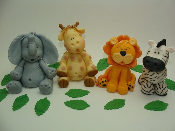Edible Cake Toppers - Safari Animals