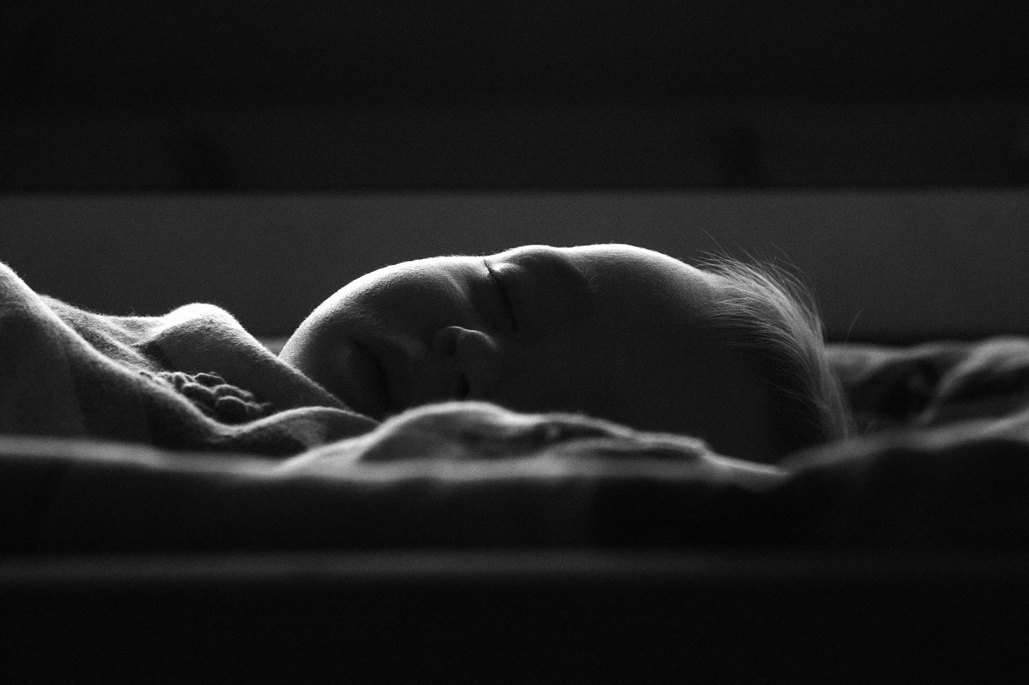 Neve napping on her birthday.