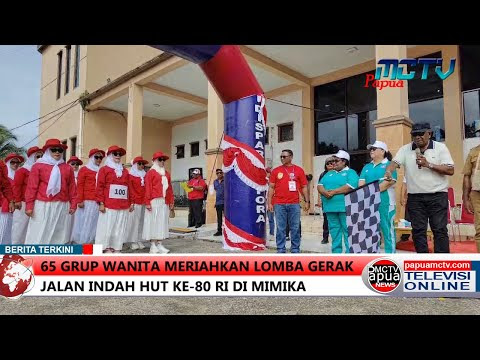65 Grup Wanita Meriahkan Lomba Gerak Jalan Indah HUT ke-80 RI di Mimika