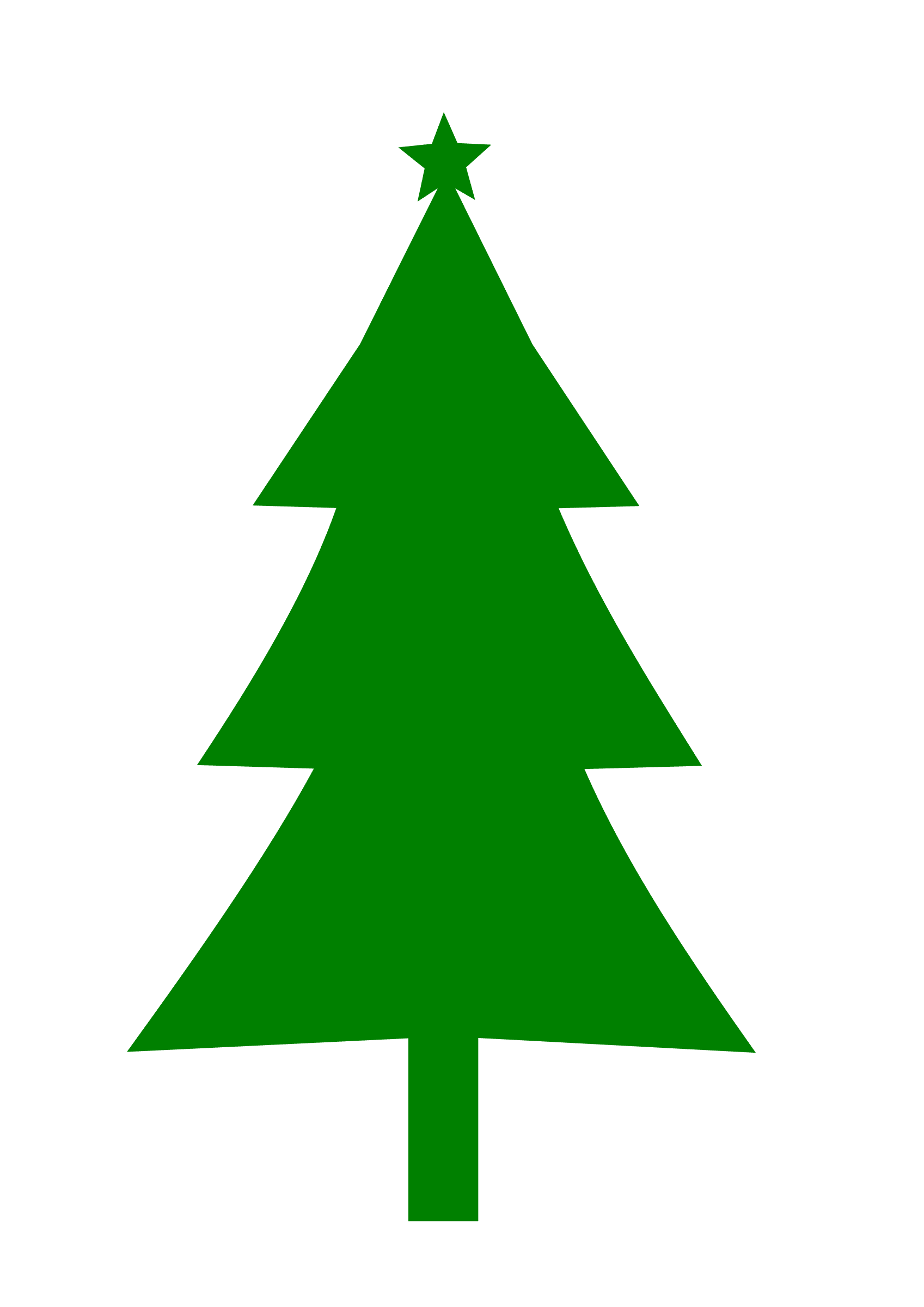 Download Vector Christmas Tree Silhouette at GetDrawings | Free ...