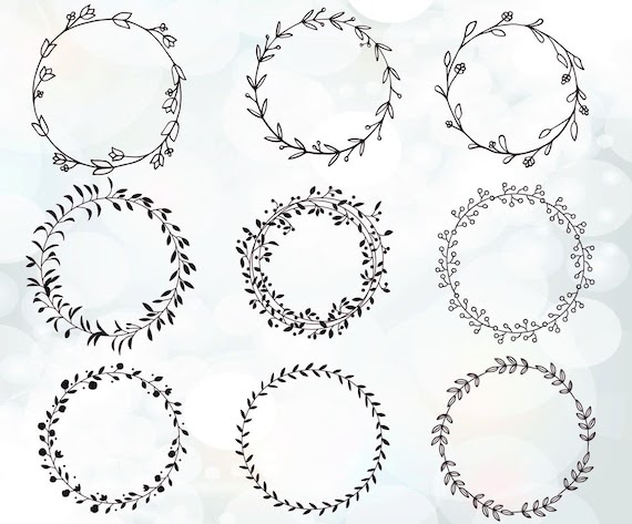 Download Free SVG Svg Flower Wreath Free 14569+ Ppular Design for Cricut, Silhouette and Other Machine