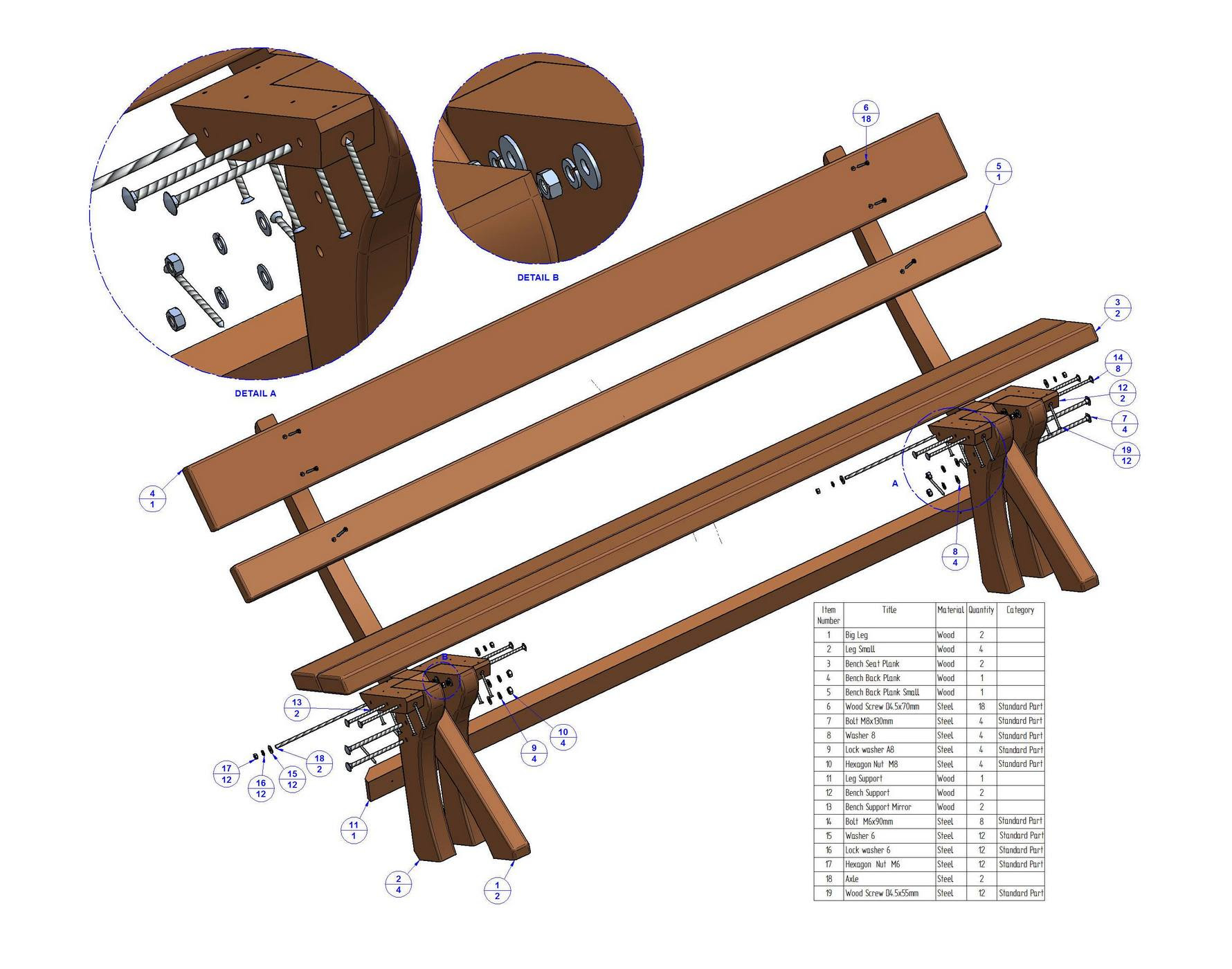 Guide Wood free garden bench plans pdf | Wood Design Project