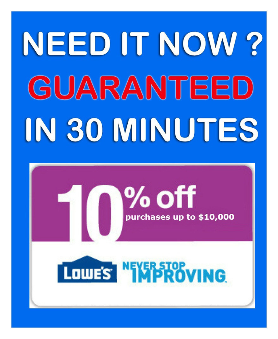 Printable Lowes Coupon 20% Off &10 Off Codes October 2019