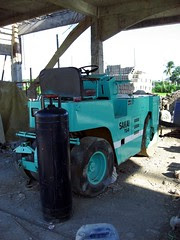 blue dozer