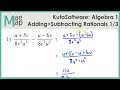 Adding And Subtracting Rational Expressions Worksheet Kuta