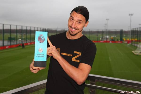 Ibrahimovic xuất sắc nhất tháng 12 ở Premier League