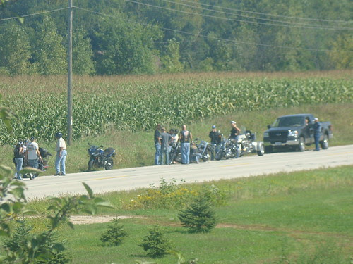 Broken down bikes.