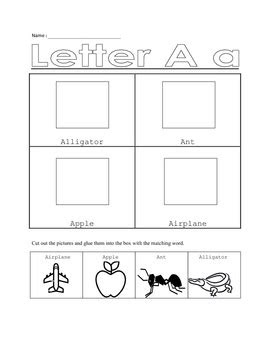  cut and paste alphabet worksheets by delsheree gladden tpt