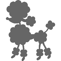 ぷーどる No 041 プードルのイラスト アイコン 条件付フリー素材集 スマホなど携帯電話対応