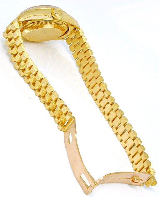 Originalfoto ROLEX DATEJUST DAMENUHR GELBGOLD BORKE GEPRÜFT NEUZUST.