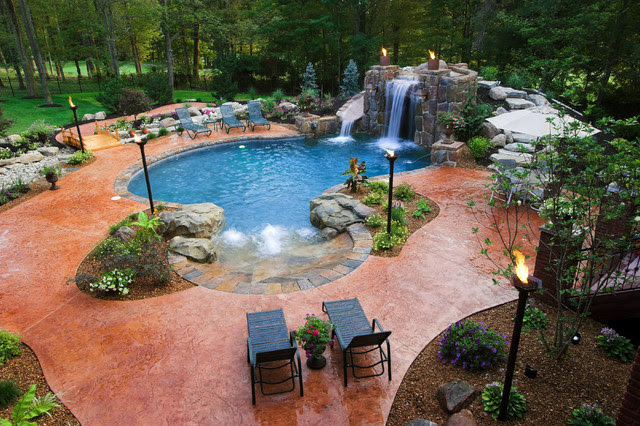 Private Estate #7 - tropical - pool - cincinnati - by Shehan Pools