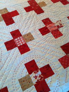 Minick & Simpson: big stitch quilting of Nightingale.....