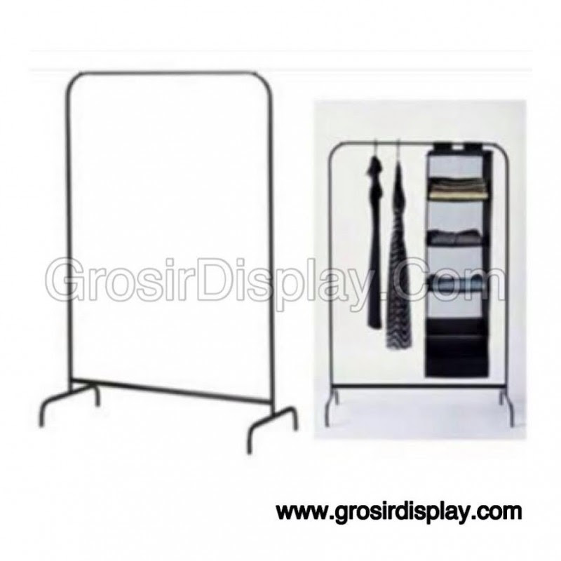 Gawangan Besi Gantungan Baju Butik Minimalis Grosir Display Gawangan Besi Gantungan Baju Butik Minimalis Grosir Display