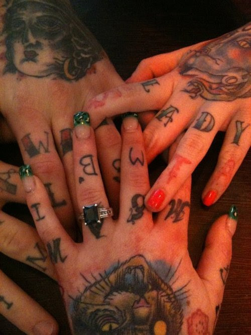 finger tattoos tumblr