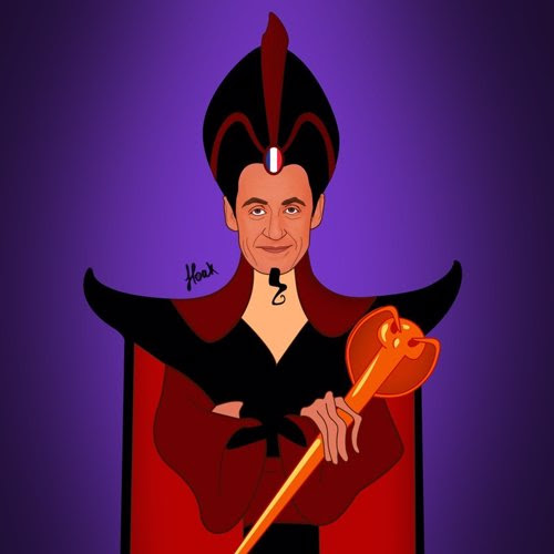 Sarkozy en dibujo animado, por Saint Hoax