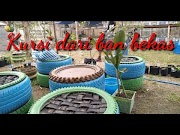 Simak Jangan buang ban mobil bekas bisa buat kursi , viral!