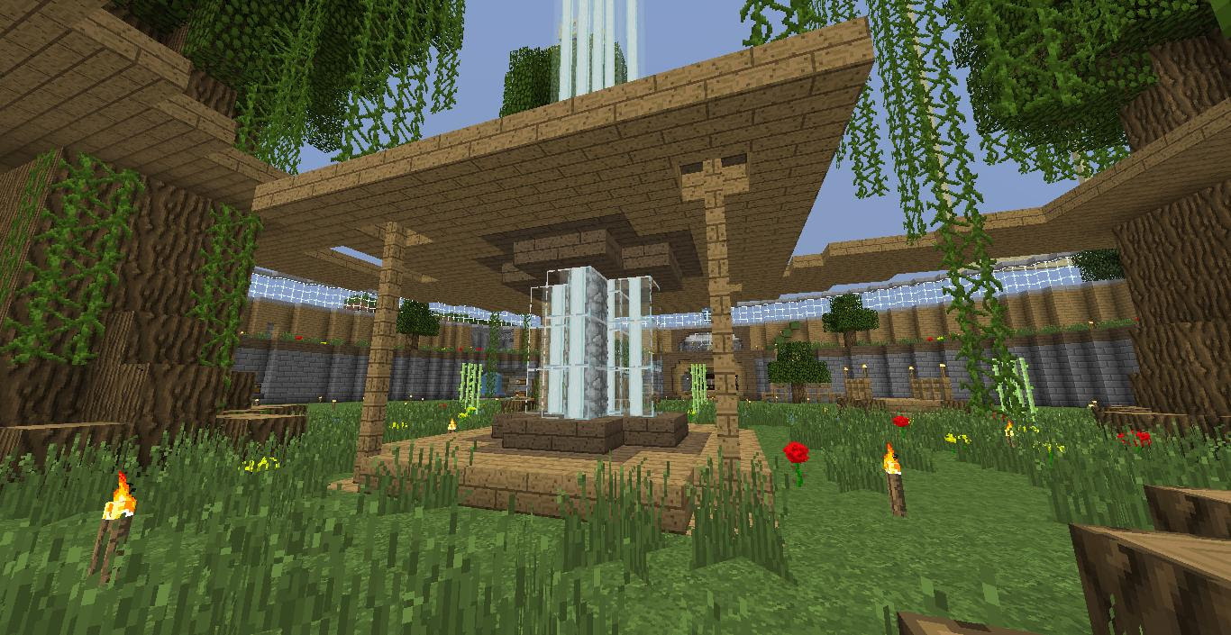 Tropical Beacon Hut Design : Minecraft