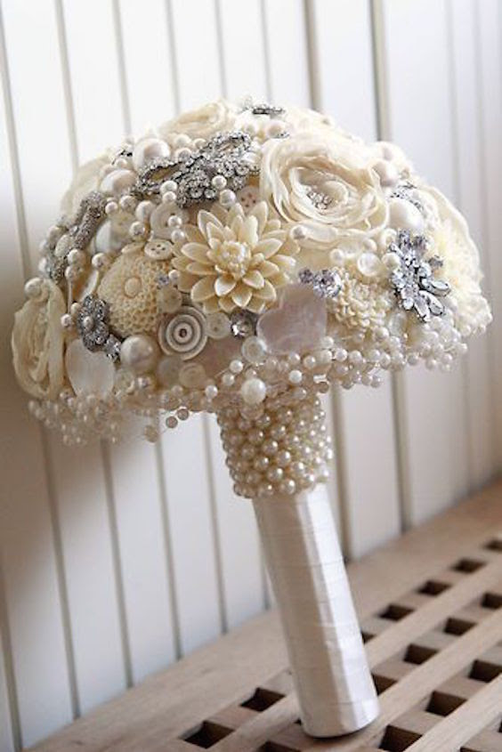 Bridal Bouquets without Flowers for Non Traditional Brides 