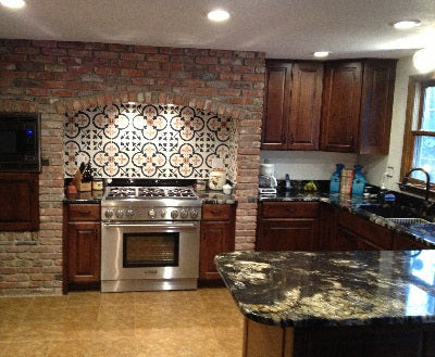 Mark and Erin's Remodeled Kitchen featuring Avente's Cement Tile