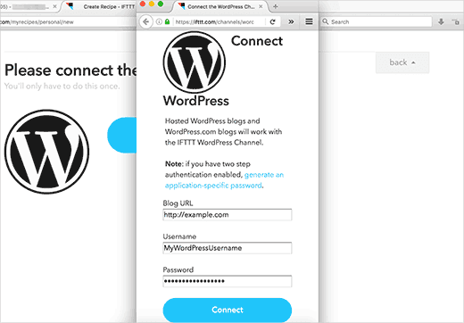 Connecting your WordPress site to IFTTT Connecting your WordPress site to IFTTT