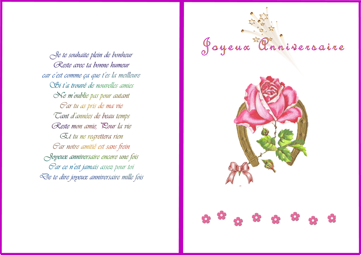Poeme 9 Ans Fille