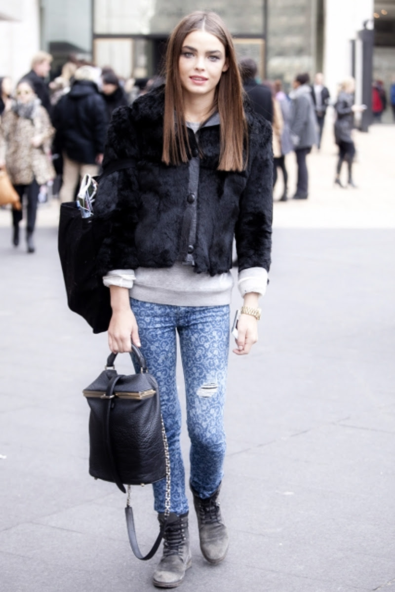 Bambi Northwood Blyth, Fashion model, fur, New York Fashion Week