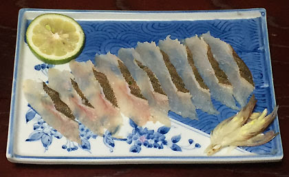 アイナメの焼き霜造り 釣りバカ男の手料理