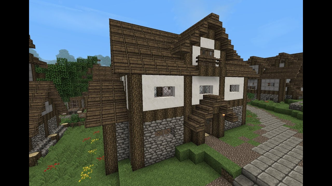 Minecraft - Gundahar Tutorials - Medieval House 4 - YouTube