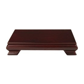 Oriental Furniture 1.75-in Rosewood Rectangular Plant Stand