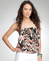 Zigzag Hidden Placket Tube top
