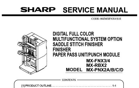 Download PDF Online sharp mx fnx3 4 mx rbx2 mx pnx2a b c d service manual Free ebooks download PDF