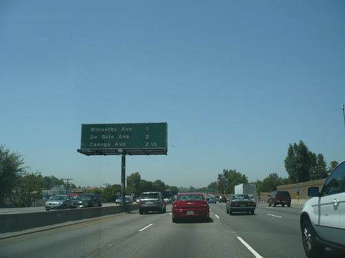 US 101 Ventura Freeway Northbound in Tarzana (Los Angeles)