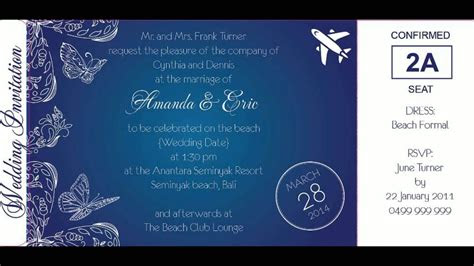travel themed wedding invitations youtube