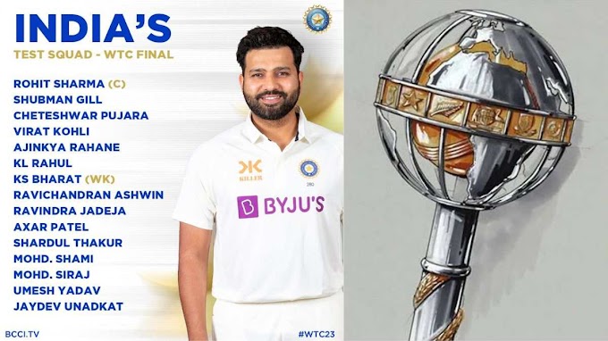 ICC WTC 2023: Cricket Board Selects 15-Member Indian Team for Finals, Ajinkya Rahane Comes Back