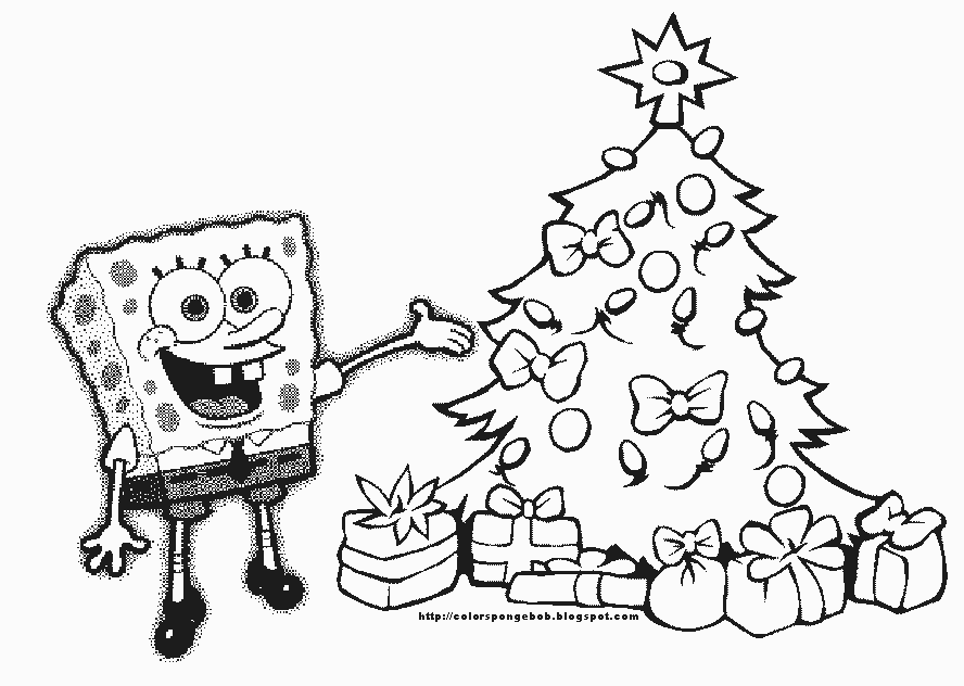 Spongebob Christmas Coloring Pages Free Printable ...