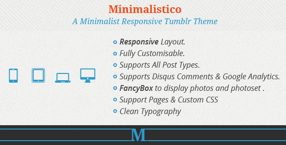 Images for Minimalistico - ResponsiveTumblr Theme Tumblr Blogging