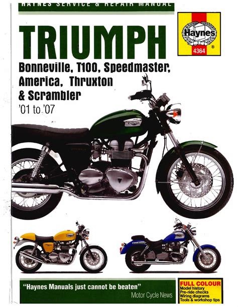 eBook Triumph Bonneville America Workshop Repair Manual