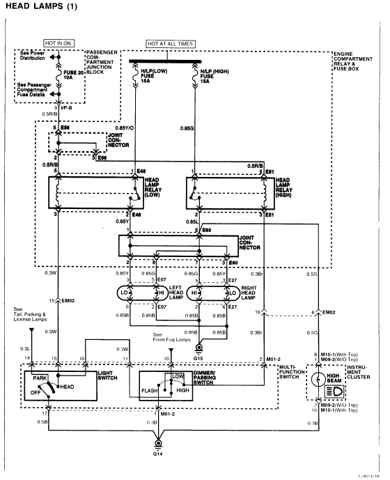Is there a way to get a wiring diagram for the headlight and foglight