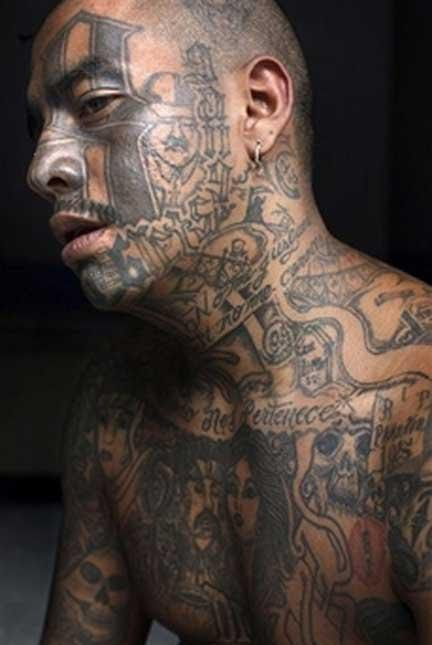gang tattoo. funny gang tattoos