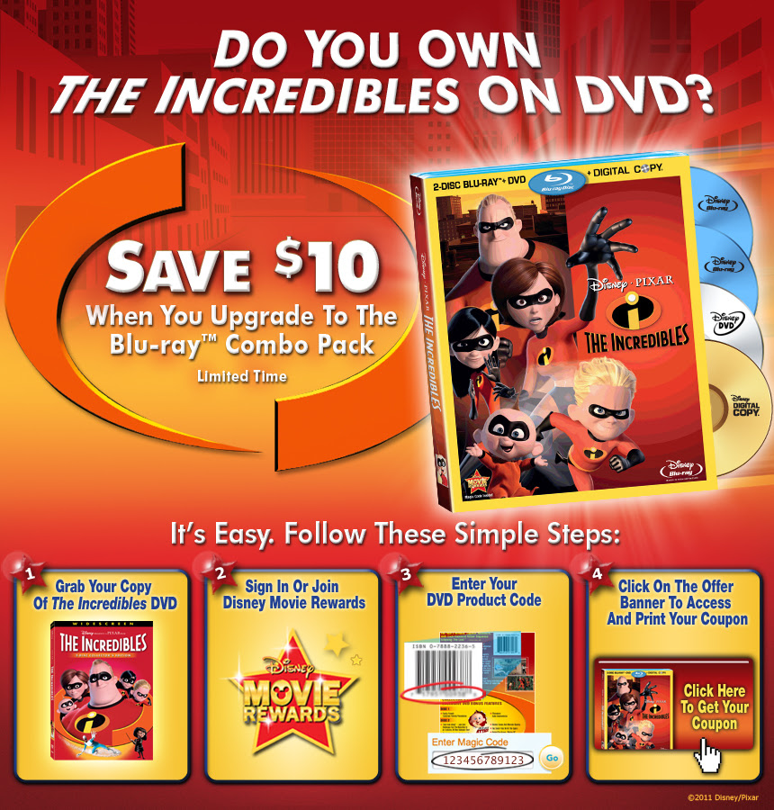 The Incredibles $10 Coupon | Hi-Def Ninja - Blu-ray SteelBooks - Pop ...