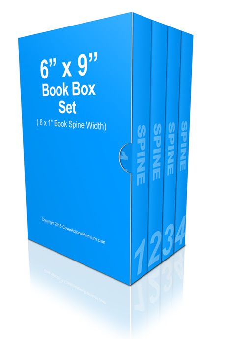 Download 6 Book Box Set Mockup- 6x9 | Cover Actions Premium ...