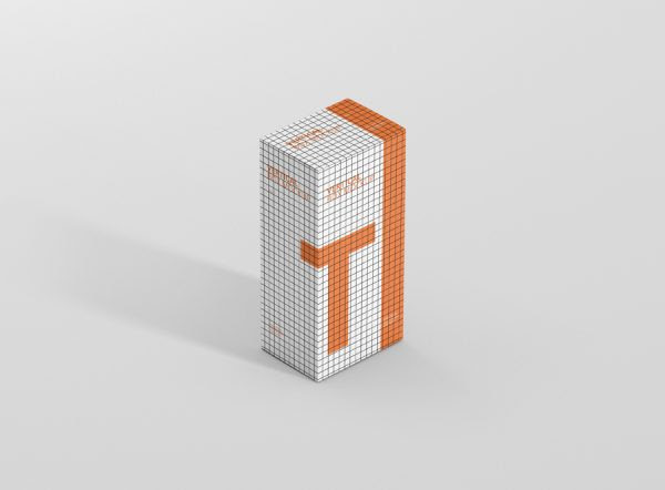 Download Box Mockup Long Vertical Rectangle - Premium and Free Mockups